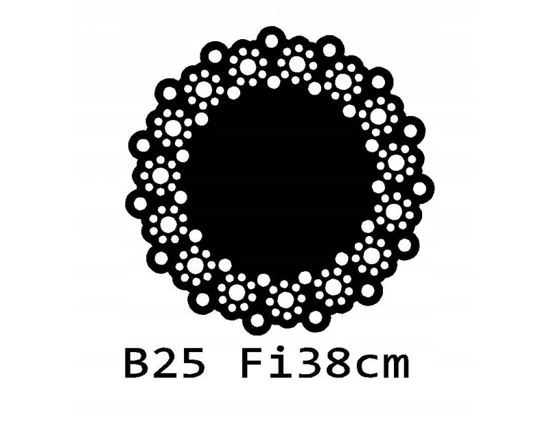 B25 FI38 Bieżnik obrus okrągły z filcu na stół